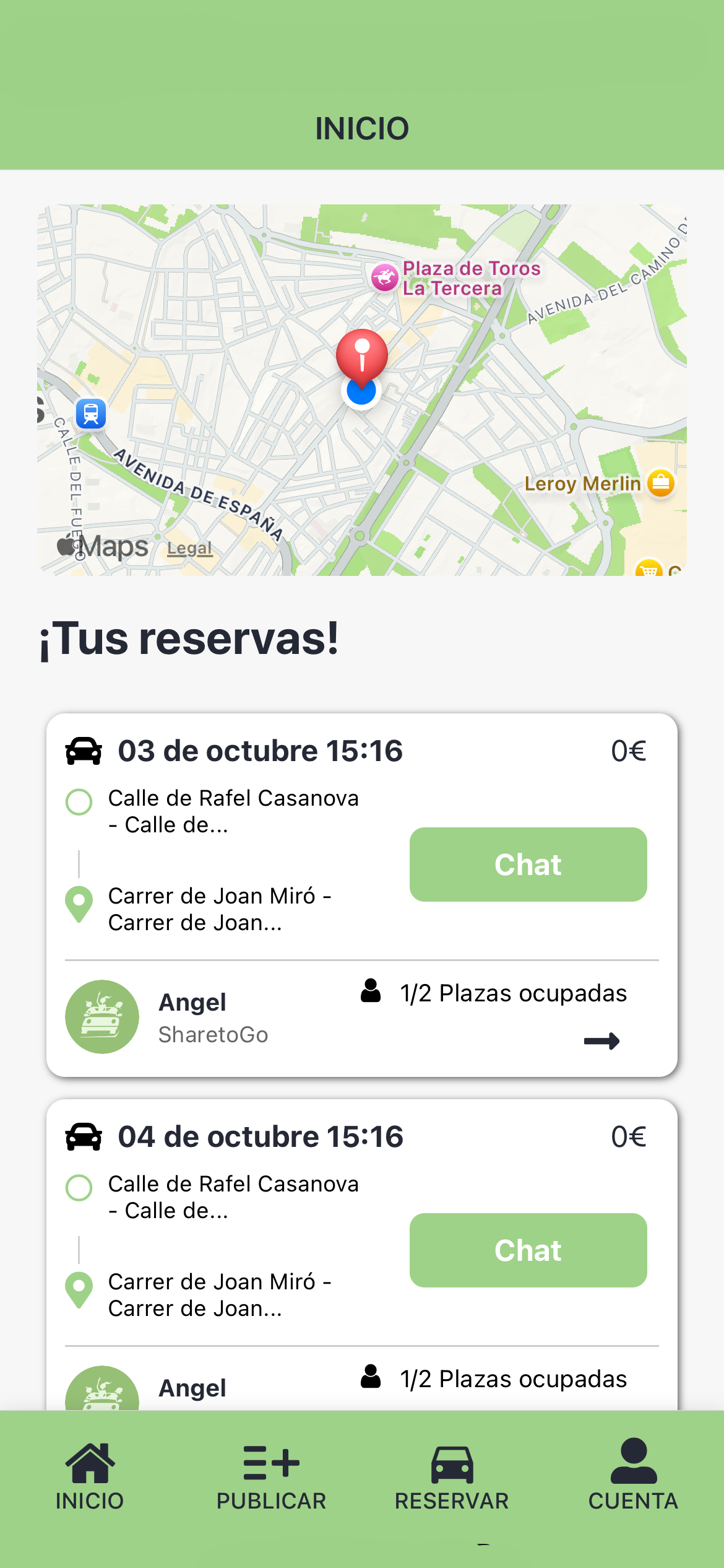 SharetoGo dashboard preview
